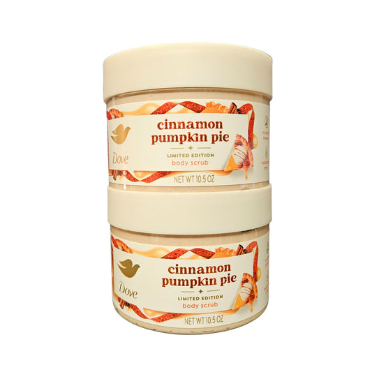 Dove Cinnamon & Pumpkin Pie, Body Scrub, Holiday Treats, Limited Edition, 10.5 oz (2 pack)